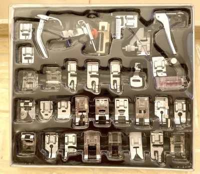 32 PCS Domestic Sewing Machine Presser Foot Feet Set for Brother Singer Janome - Image 1 of 2