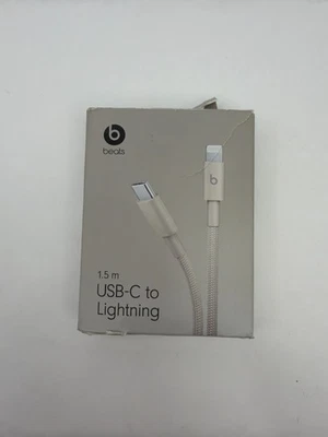 Beats 1.5m Cable Fast Charger Durable Tangle-Free Gray For iPhone 14 13 12 11 XR - Image 1 of 4
