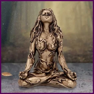 Mutter Erde Statue Mini Gaia Fee Deko Buddha Statue Deko - Bild 1 von 24