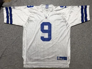 Dallas Cowboys Jersey Mens XL White Blue Mesh NFL Football Tony Romo 9 Reebok - Picture 1 of 12
