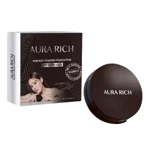 02 Nueva base en polvo Aura Rich Perfect Real SPF50 PA++++ 15 g color compacto - Imagen 1 de 13