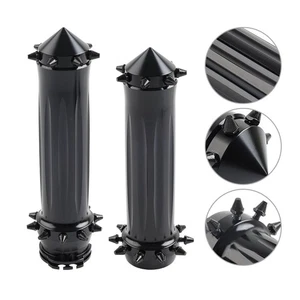 Spikes 1'' Motorrad Handgriffe Lenker für Harley Touring Dyna Softail G - Picture 1 of 6