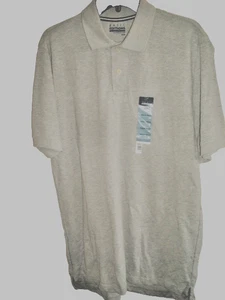 Mens Gray  Polo Shirt Cotton   Size Medium NEW - Picture 1 of 2