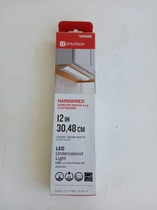 Utilitech 12" LED Warm White Undercabinet Hardwired Light Bar Brand New - Picture 1 of 2