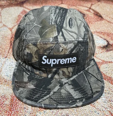 Supreme Washed Chino Twill Camp Cap SS25 Realtree Hardwoods Camo Brand New - Image 1 of 4