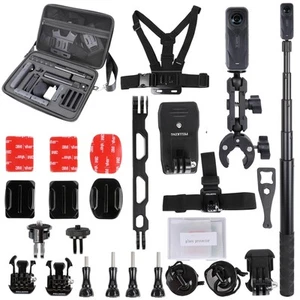 Motocycle Bike Accessory Bundle for Insta360 ONE X5/X4,Carrying Case with Sho... - Picture 1 of 8