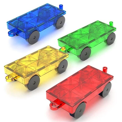 Magnetic Building Blocks Cars Set for Kids 4-8 | Educational Sensory Gifts - Image 1 of 4