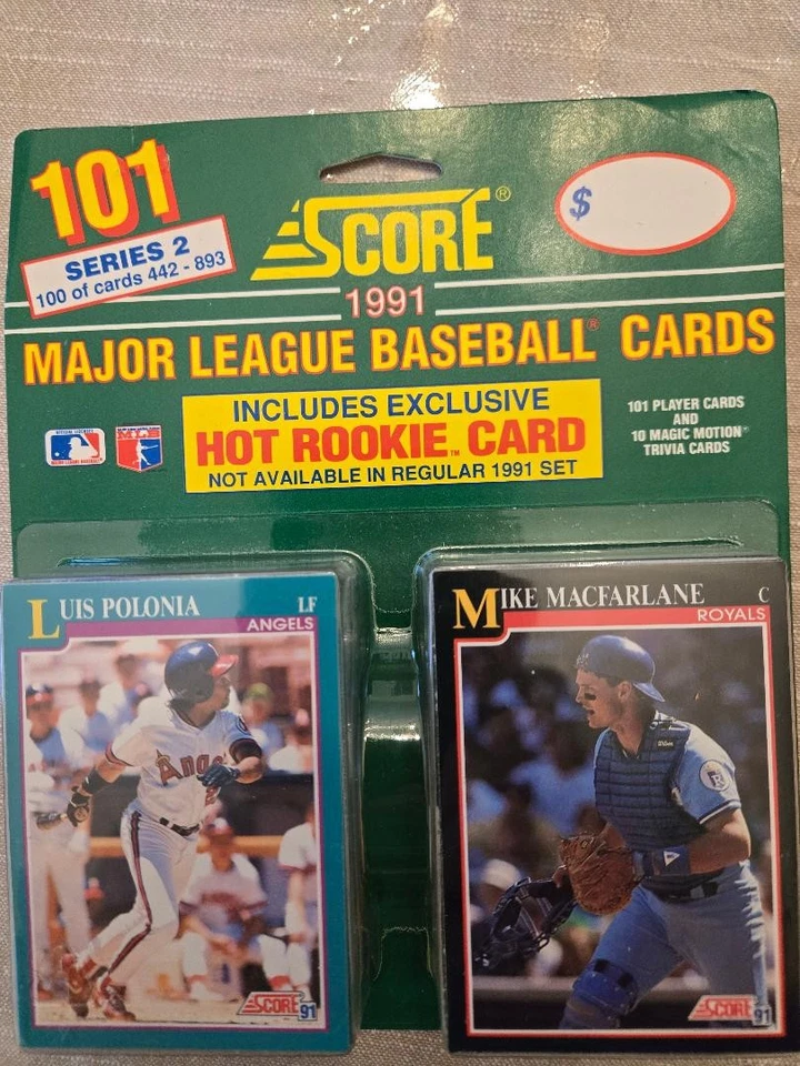 1991 SCORE SERIES 2 BLISTER PACKS 101  HOT ROOKIES #773 BO JACKSON #773 6 PACKS - Image 1 of 1