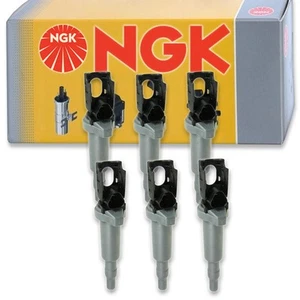 6 pcs NGK Ignition Coil for 2006 BMW 525xi 3.0L L6 - Spark Plug Tune Up Kit bn - Picture 1 of 5