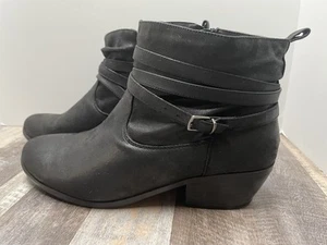 Cloudwalkers By Avenue ‘Paige’ Booties Women’s Size 10W Black - Picture 1 of 10
