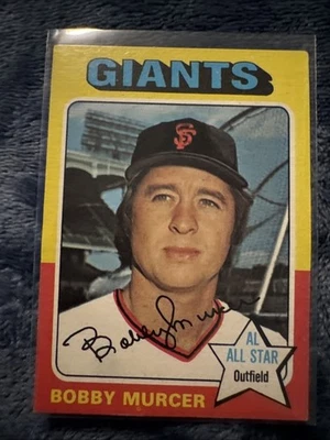 Topps Bobby Murcer #350 1975 Gigantes de San Francisco sin pliegues All Star Foto 1 de 2
