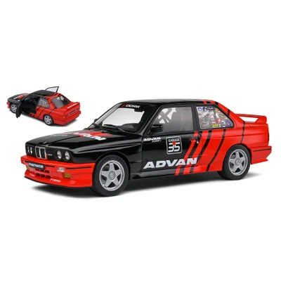 BMW E30 M3 DRIFT TEAM 1990 BLACK/RED 1:18 Solido Auto Competizione Modellino Nuo - Immagine 1 di 3