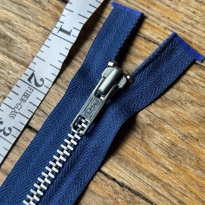 De colección 1970’s PRIDE Cremallera Arco Iris YKK Resistente Separación No.5 20” Níquel AZUL Foto 1 de 4