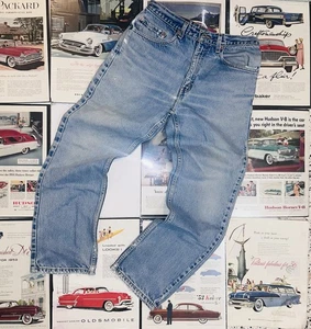 Vintage Levis 505 Jeans Men 32x30 Blue Regular Fit Straight Leg Made In Mex 90s - Picture 1 of 14