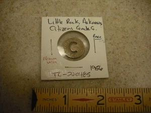 1956 Little Rock AR Citizens Coach Company Transit Token  TC-220485/ AR480Q - Picture 1 of 2