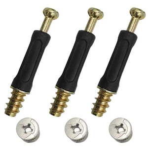 50 Set Furniture Connecting Fittings with Dowel, Cam Lock Nuts and Screws for... - Bild 1 von 9