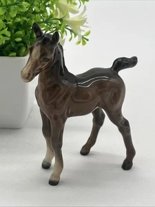 Original Beswick England Brown Gloss Medium Foal Horse Porcelain 4”x4” - Picture 1 of 8