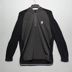 Adidas Pullover Herren Large schwarz Wisconsin Badgers Half Zip Strickpullover - Bild 1 von 8