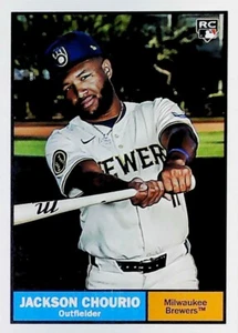 2024 TOPPS ARCHIVES 1961 VARIATION #44 JACKSON CHOURIO MILWAUKEE BREWERS - Picture 1 of 2