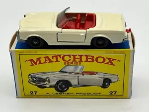 W450 - Matchbox Lesney No27D Mercedes Benz 230SL mit Box - Bild 1 von 17