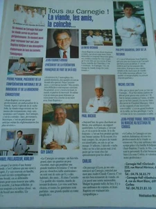 Clipping Coupure de Presse 1997 Paul Bocuse Philippe Gauvreau Guy Savoy  - Picture 1 of 1