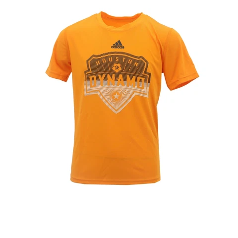 Houston Dynamo Official MLS Adidas Kids Youth Size Athletic T-Shirt New Tags Cover