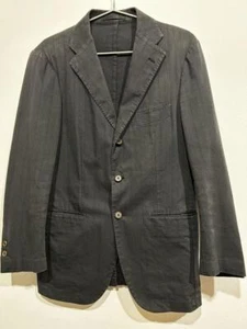 Ring jacket Plaid Tailored Jacket cotton Black 42 - Picture 1 of 6