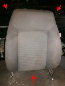 VW POLO 6R MATCH DRIVER PASSENGER RIGHT LEFT FRONT SEAT BACK COVER 57k LOW miles - Picture 1 of 24