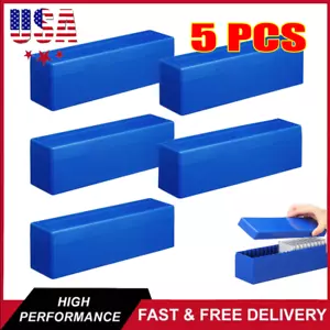 5PC Storage Box Plastic Case for 20 Certified PCGS NGC Slabs Coin Holders Blue - Picture 1 of 14