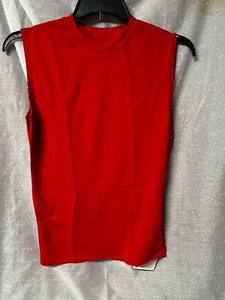 T3K Made in The USA Red Warm Play Athletic  Sleeveless Shirt Size XLarge - Picture 1 of 5