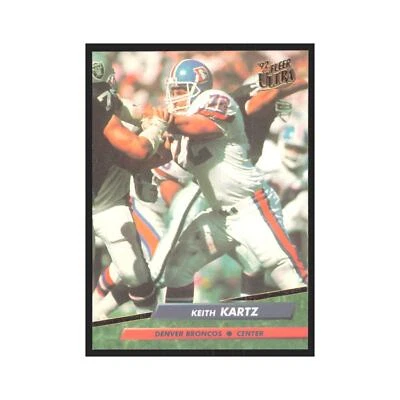 Keith Kartz 1992 Fleer Ultra #101 Football Cards Football Card NM - Image 1 of 3