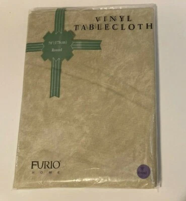 Mantel Vinilo Furio Home 70" Redondo (Dayton's Dept. Tienda 1996) VAINILLA Foto 1 de 4