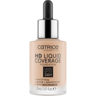 Make-up flüssig HD Liquid Coverage Foundation nude 30 langanhaltend mattieren... - Bild 1 von 4