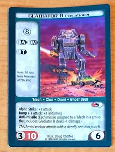 Gladiator B Battletech Rare - Picture 1 of 2