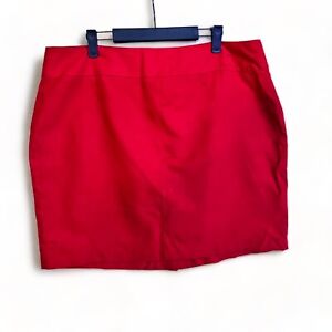 Venezia Lane Bryant Womens Red Faux Suede Mini Skirt Plus sz 18 NWT Valentines