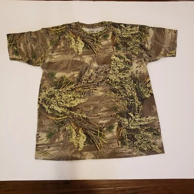 Cabela's Camo Shirt Short Sleeve Tee Size 1X Hunting Fishing Pocket Heavy Cotton - Image 1 of 4