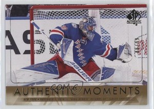 2016-17 SP Authentic Moments Gold /99 Henrik Lundqvist #107 HOF