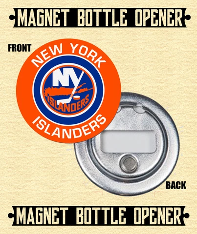New York Islanders - Magnet Bottle Opener - Choose From 12 Designs Cover