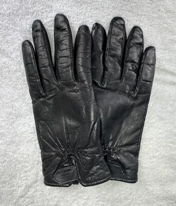Vtg INSULATE Leather Gloves Black Leather INSULATION 40 gram Size XL - Picture 1 of 9