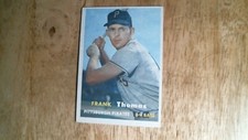 1957 Topps baseball card # 140 Frank Thomas EXNM