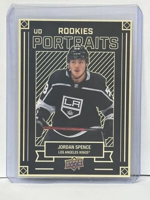 2022-23 UD Series 2 Portraits Rookies #P-48 Jordan Spence - Los Angeles Kings - Image 1 of 2