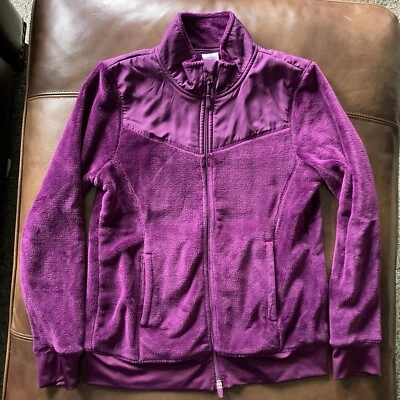 Chaqueta polar de felpa con cremallera ATHLETIC WORKS para mujer talla M (8-10) Foto 1 de 4