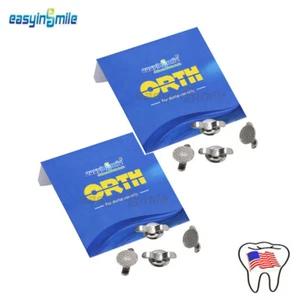 Dental orthodontic Round Bondable Lingual Buttons Small Cleats Double Wing 20Pcs - Picture 1 of 6