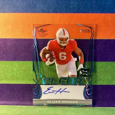 2023 Leaf Trinity Elijah Higgins #CA-EH2 Clear Auto /25 Arizona - Image 1 of 4