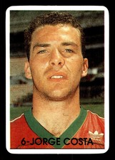 #M154 JORGE COSTA 1992 Calendar Soccer Card
