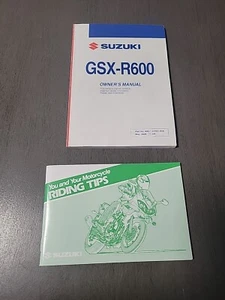 Suzuki GSX-R600 Owner's Manual 99011-01H51-03A & Riding Tips "238" - Picture 1 of 5