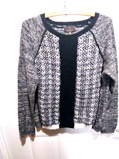 Fenn Wright Manson Women's B grayWool Blend Open Sweater  large xl