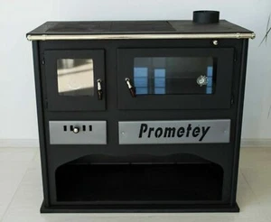Estufa de Leña Cocina Horno 11 Kw Hierro Fundido Top 3 Caliente Platos Prometey - Imagen 1 de 6