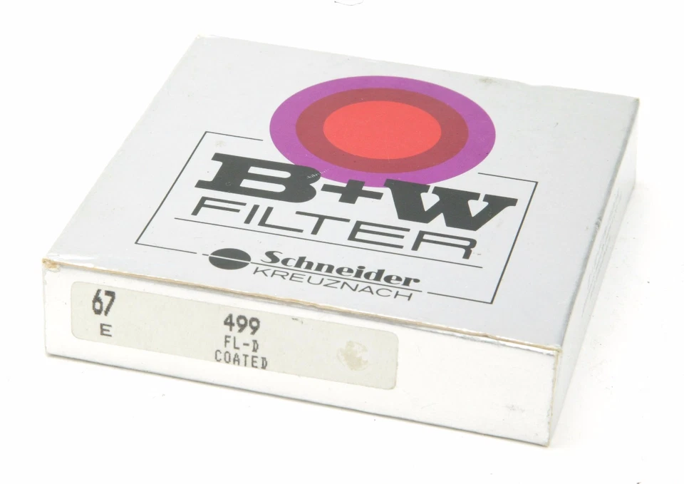 Schneider B+W Filter FL-D Coated 67mm Diameter. Ex. A Must f/Fluorescent Light. - Image 1 of 1