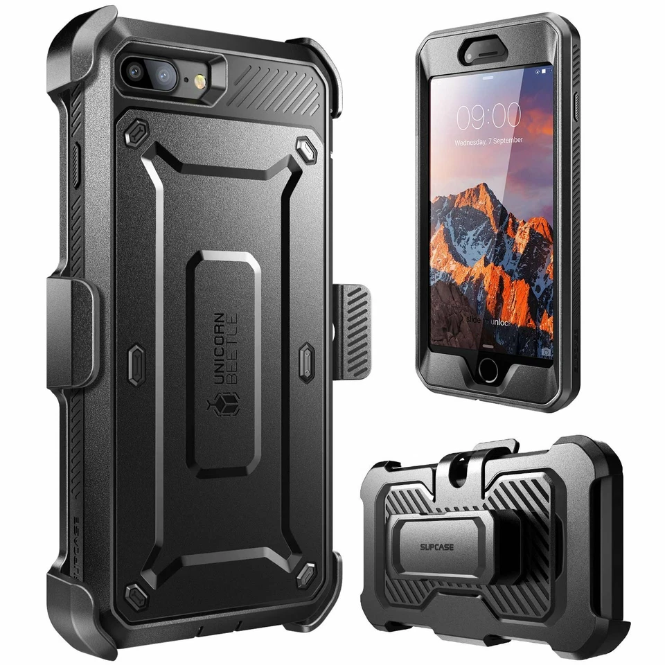 SUPCASE For iPhone 7Plus 8Plus, Multi-Layer Full-Body Case Holster Cover +Screen - Image 1 of 4
